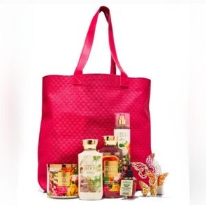 Brightest Blooms Bath & Body Works 7 Piece Candle Lotion Body Wash Gift NWT